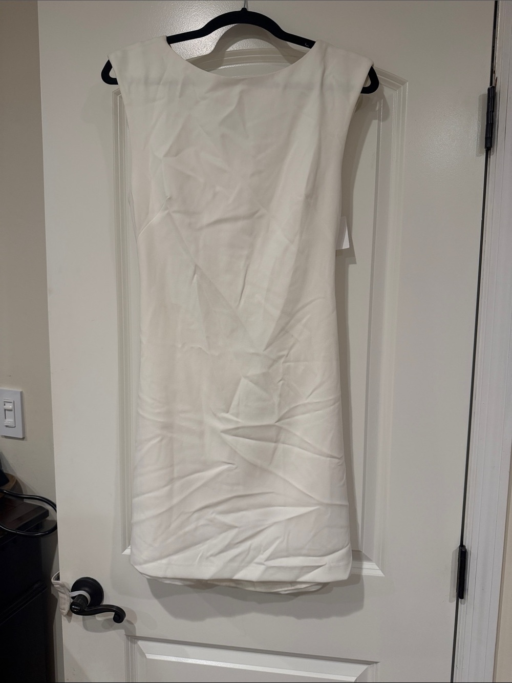 Theory White Sleeveless Shift Dress